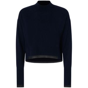 Pinko, Dames, Truien, Blauw, Maat: M Kasjmier,