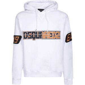 Dsquared2 - Zwarte Hoodie Aw 23 - Sweatvest - Heren - Katoen