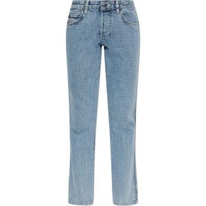 Diesel, Dames, Jeans, Blauw, Maat: W24 L32 Katoen,