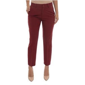 Liu Jo, Dames, Broeken, Rood, Maat: XS Gabardine,