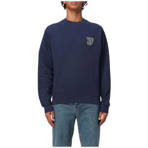 Valentino, Heren, Sweatshirts & Hoodies, Blauw, Maat: L