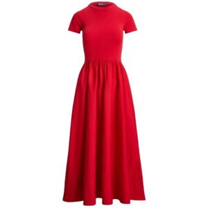 Polo Ralph Lauren, Dames, Jurken, Rood, Maat: XS Katoen,