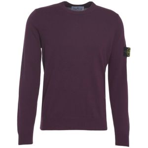 Stone Island, Heren, Truien, Paars, Maat: 3XL