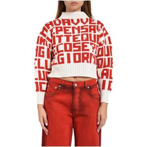 Msgm, Dames, Truien, Veelkleurig, Maat: S Wol,