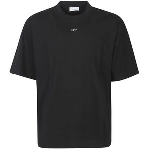 Off White, Heren, Tops, Zwart, Maat: L