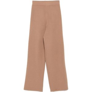 Fabiana Filippi, Dames, Broeken, Beige, Maat: M Wol,