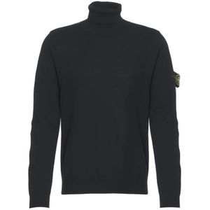 Stone Island, Heren, Truien, Zwart, Maat: M
