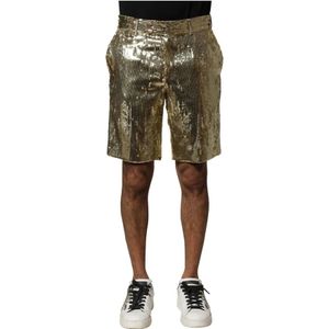 Dolce & Gabbana - Bermuda Shorts - Goud - 100% Polyester