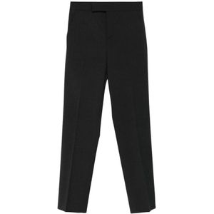 Alberta Ferretti, Dames, Broeken, Zwart, Maat: XS Wol,