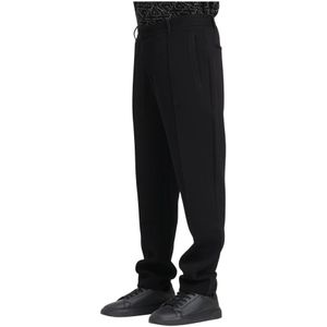 Armani Exchange - Zwarte Technische Stof Slim Fit Broek - Heren