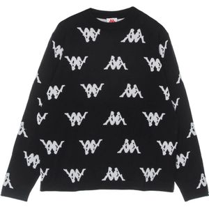 Kappa, Heren, Truien, Zwart, Maat: M Katoen,