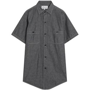 Maison Margiela, Heren, Overhemden, Grijs, Maat: M Katoen,