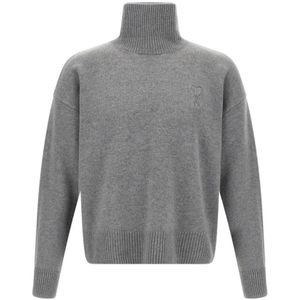 Ami Paris, Heren, Truien, Grijs, Maat: XL