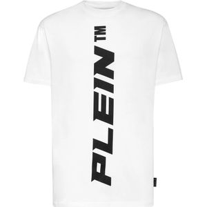 Philipp Plein, Heren, Tops, Wit, Maat: M Katoen,