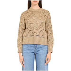 Max Mara Studio, Dames, Truien, Geel, Maat: L Viscose,