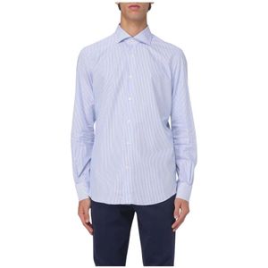 Mazzarelli, Heren, Overhemden, Veelkleurig, Maat: L Katoen,