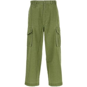 Kenzo, Heren, Broeken, Groen, Maat: XS Katoen,