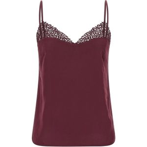 Twinset - Bruin - Satijnen Top met Kant - Dames