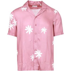 Tagliatore, Heren, Overhemden, Roze, Maat: 2XL Viscose,