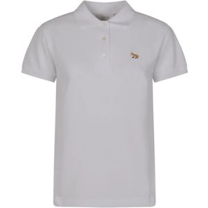 Maison Kitsuné, Dames, Tops, Wit, Maat: M Katoen,