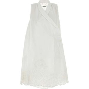 Bode, Dames, Jurken, Wit, Maat: M Linnen,