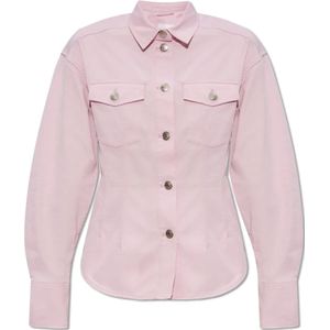 Samsøe Samsøe, Dames, Blouses & Shirts, Roze, Maat: XS Denim,