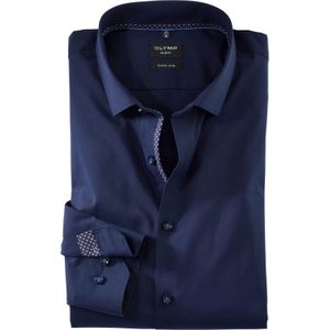 Olymp, Heren, Overhemden, Blauw, Maat: 2XL Katoen,