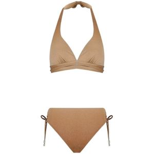 Max Mara, Dames, Badkleding, Beige, Maat: M Jersey,