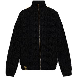 Versace, unisex, Sweatshirts & Hoodies, Zwart, Maat: M Katoen,