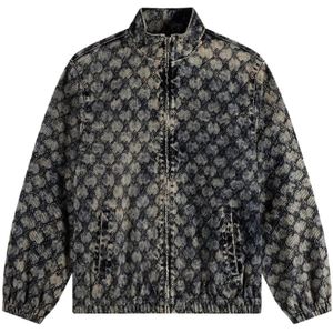 Daily Paper, Heren, Jassen, Blauw, Maat: M Velours,