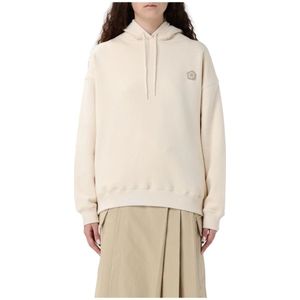 Kenzo, Dames, Sweatshirts & Hoodies, Beige, Maat: M Katoen,