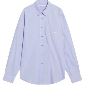 Givenchy, Heren, Overhemden, Blauw, Maat: M Denim,