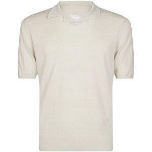 Eleventy, Heren, Truien, Beige, Maat: M Linnen,