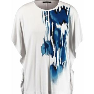 Taifun, Dames, Blouses & Shirts, Wit, Maat: S