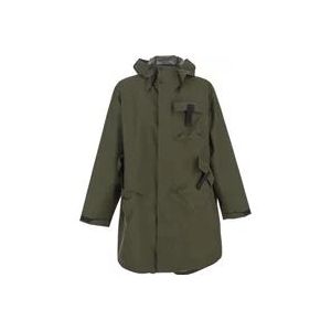 Moncler Menger Jas, Klassieke Stijl, Waterdicht , Green , Heren , Maat: XL