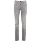 Carlo Colucci - Vintage Gewen Skinny Jeans - Grijs - Heren