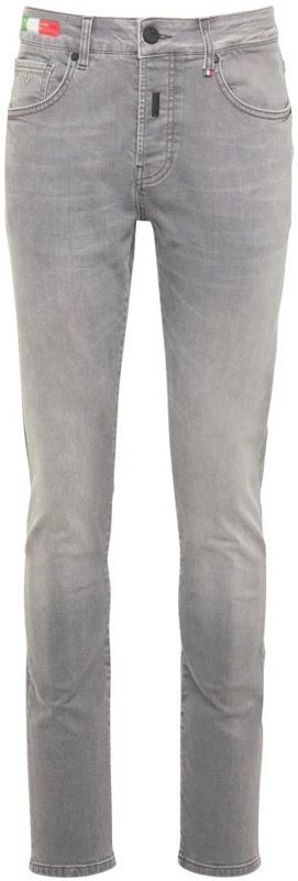 Carlo Colucci - Vintage Gewen Skinny Jeans - Grijs - Heren