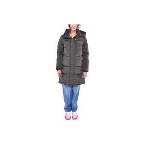 Woolrich Gewatteerde Puffer Parka , Green , Dames , Maat: S