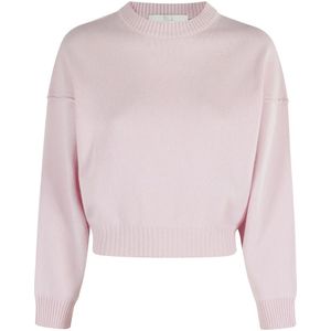 Tela, Dames, Truien, Roze, Maat: S Leer,