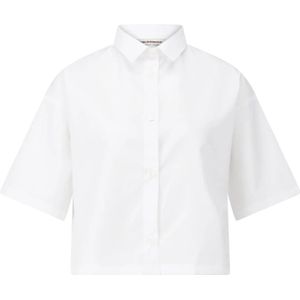 Bloomings, Dames, Blouses & Shirts, Wit, Maat: L Katoen,