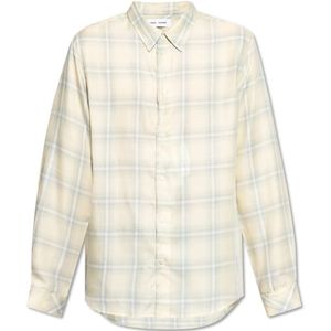 Samsøe Samsøe, Heren, Overhemden, Beige, Maat: S