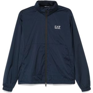 Emporio Armani Ea7, Heren, Jassen, Blauw, Maat: M Poliester,