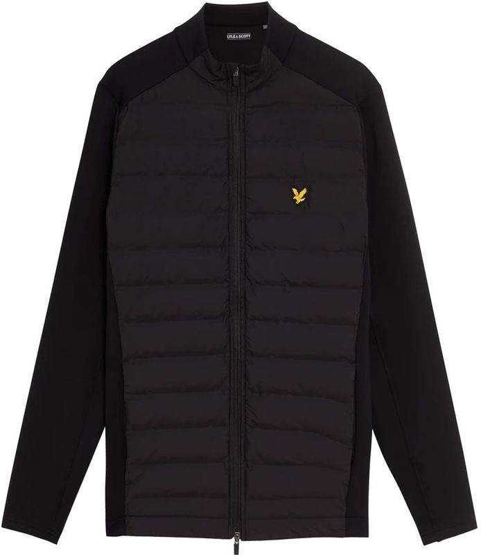 Lyle & Scott - Golf Hybride Gewatteerde Ritsjas - Zwart