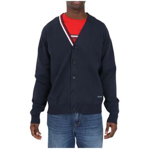 Tommy Hilfiger, Heren, Truien, Blauw, Maat: M Katoen,
