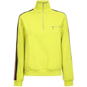 Tory Burch, Dames, Sweatshirts & Hoodies, Groen, Maat: S