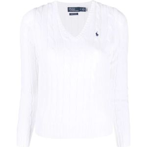 Polo Ralph Lauren, Dames, Truien, Wit, Maat: M Katoen,