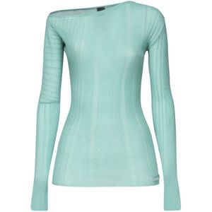 Pinko, Dames, Truien, Blauw, Maat: L