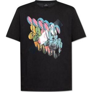 PS By Paul Smith, Heren, Tops, Zwart, Maat: L Katoen,