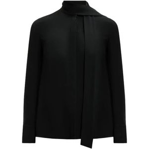 Valentino Garavani, Dames, Blouses & Shirts, Zwart, Maat: L