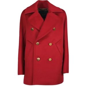 Max Mara, Dames, Mantels, Rood, Maat: XS Kasjmier,